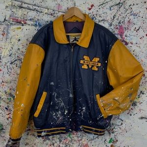 Vtg. Michigan Wolverine’s Letterman Jacket (custom paint)